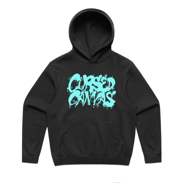 CURSED CANVAS HOODIE TEAL Thumbnail